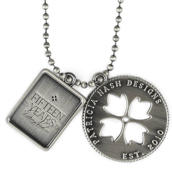 Floral Blue Leather Women's Bag - Picture 6 of 7